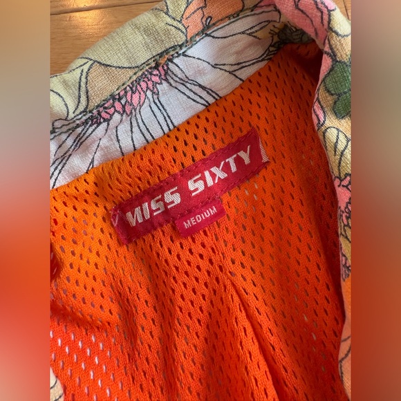 Vintage miss sixty floral print jacket. Size M - Picture 10 of 11